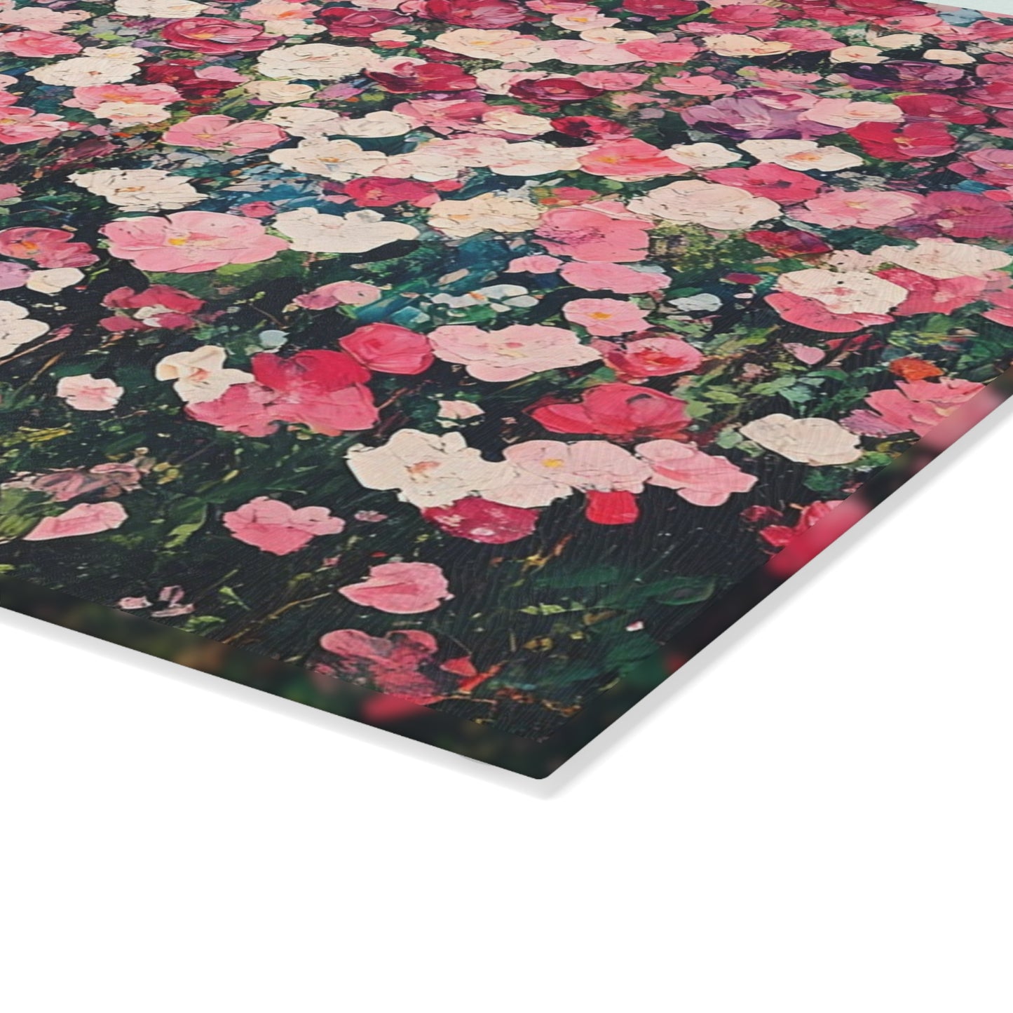Floral Glass Cutting Board