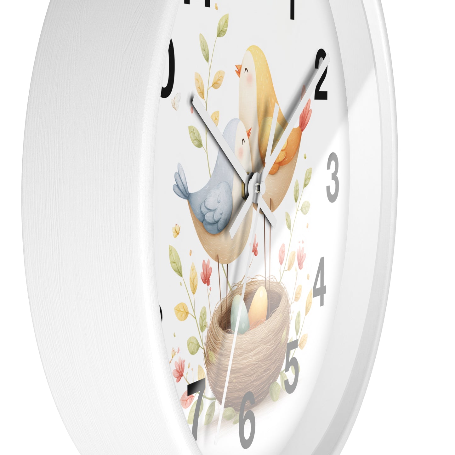 Charming Bird Nest Wall Clock | Nature-Inspired Decor, Gift for Bird Lovers, Home Decoration, Springtime Gift, Unique Wall Art