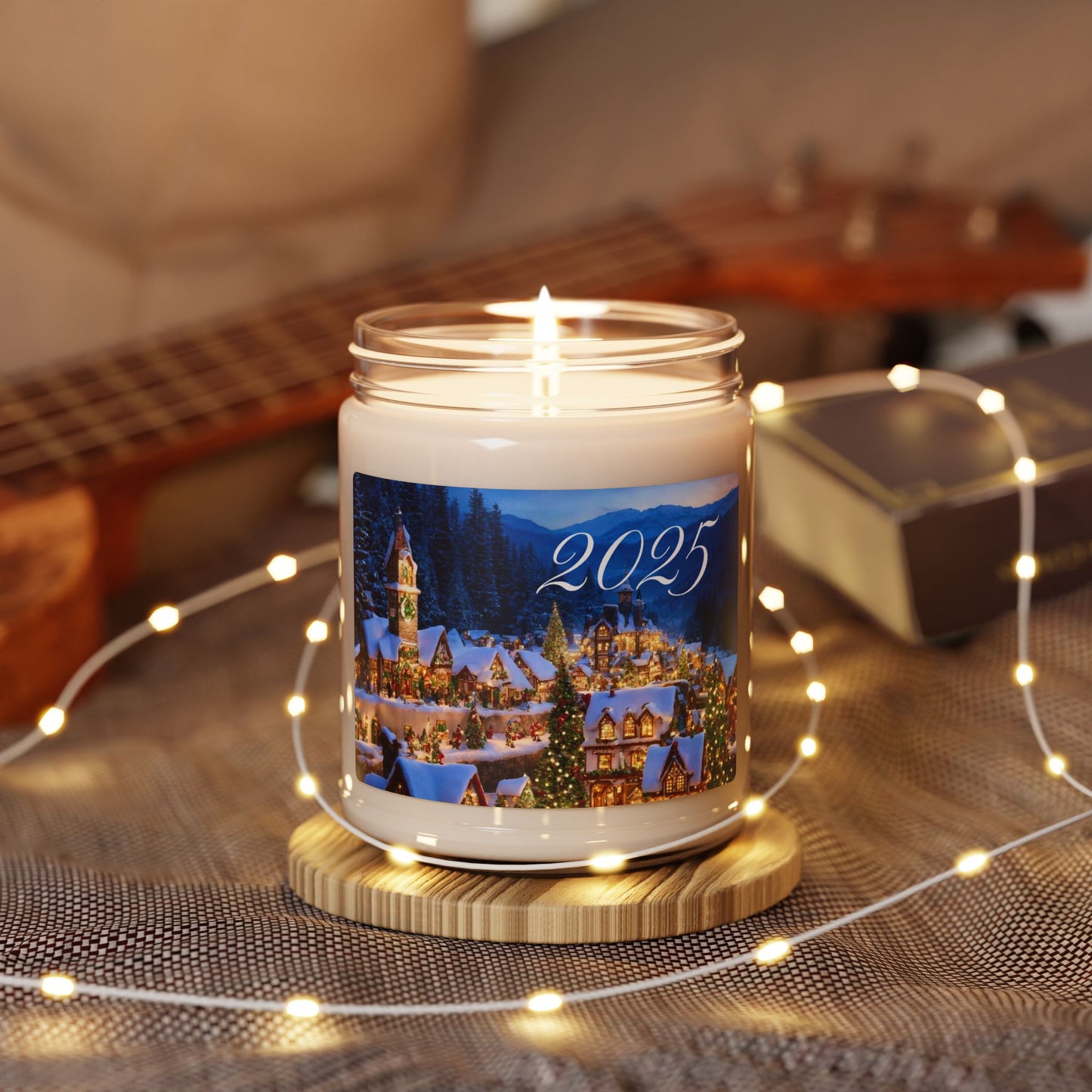 Winter Village Scented Soy Candle — 9oz Holiday Christmas Jar