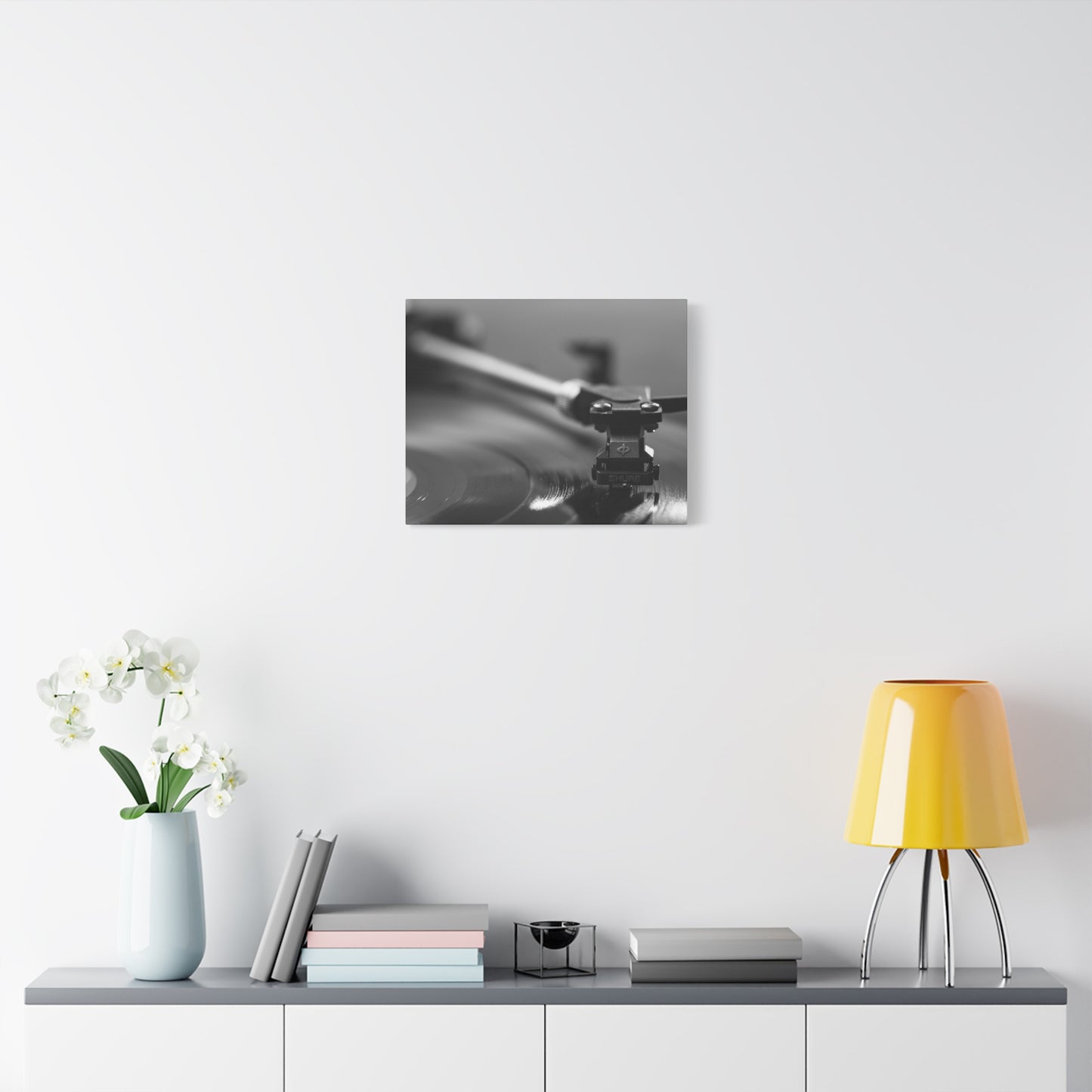 Vinyl Turntable Matte Canvas Print — Stretched 1.25" Wall Art