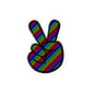 Colorful Peace Hand Kiss-Cut Stickers - Great for Laptops, Water Bottles, and More!
