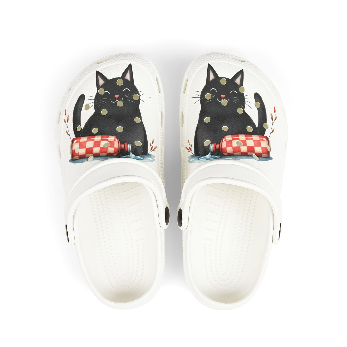 Whimsical Kids' Clogs with Playful Cat Design