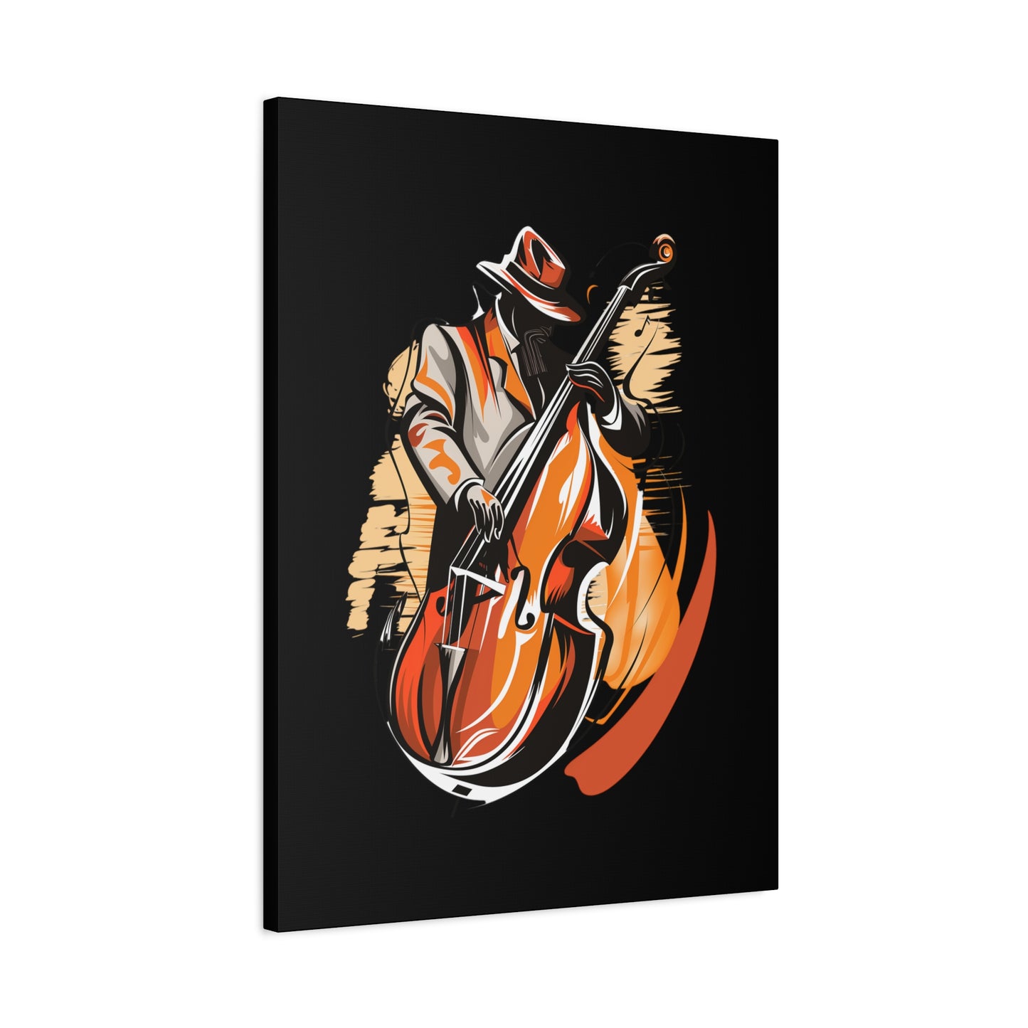 Matte Canvas, Stretched, 1.25" - Bass Player