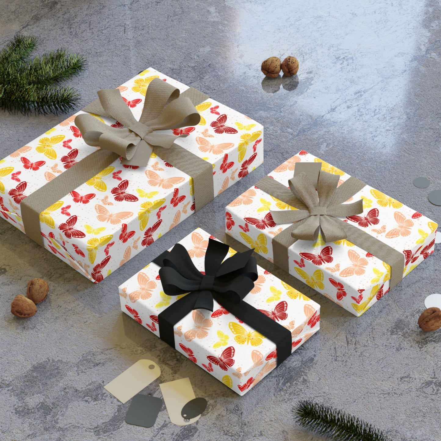 Charming Floral Gift Wrapping Paper Roll, Perfect for Parties, Birthdays, Holidays, Baby Showers, Eco-Friendly Packing