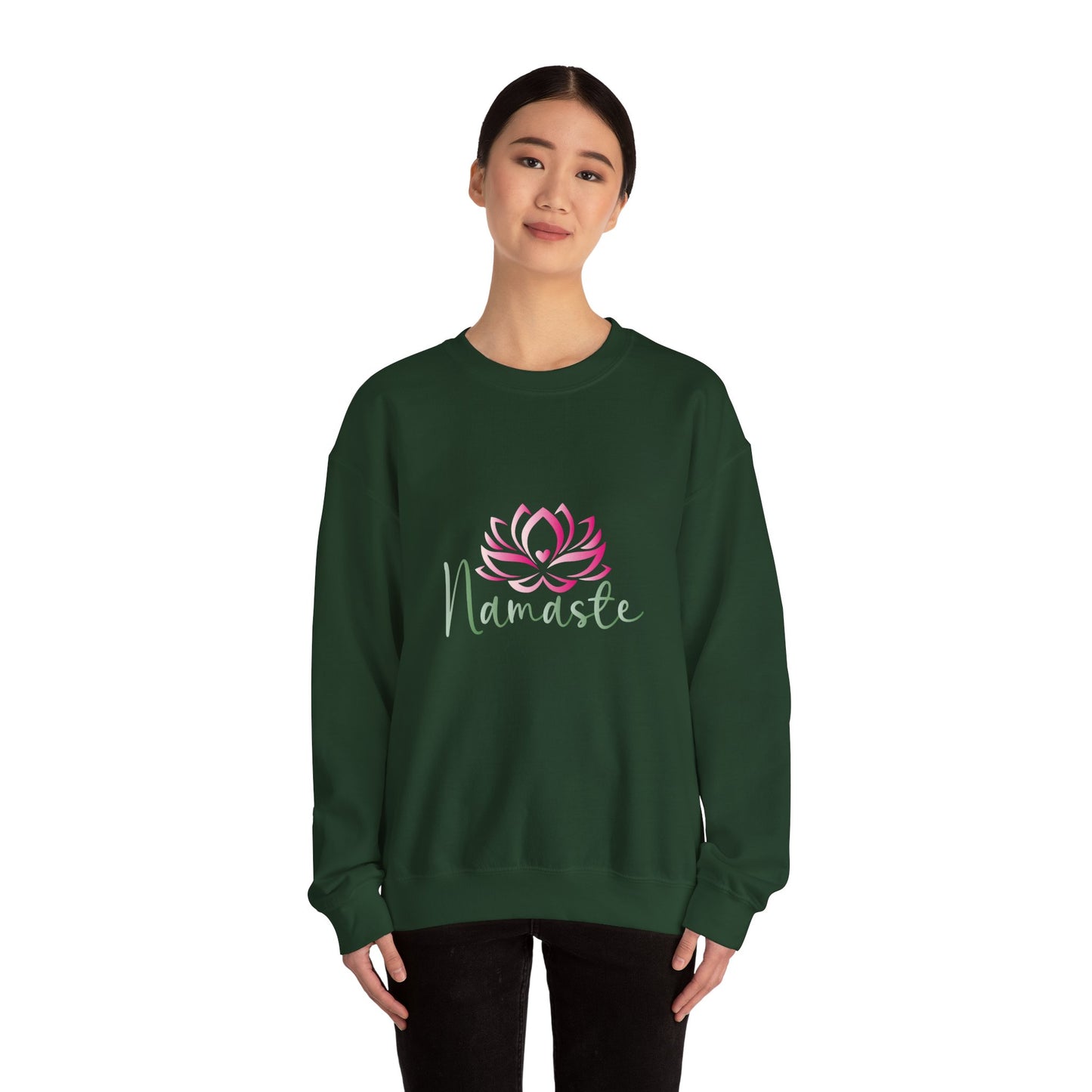 Namaste Lotus Sweatshirt — Cozy Yoga Crewneck for Meditation & Mindfulness