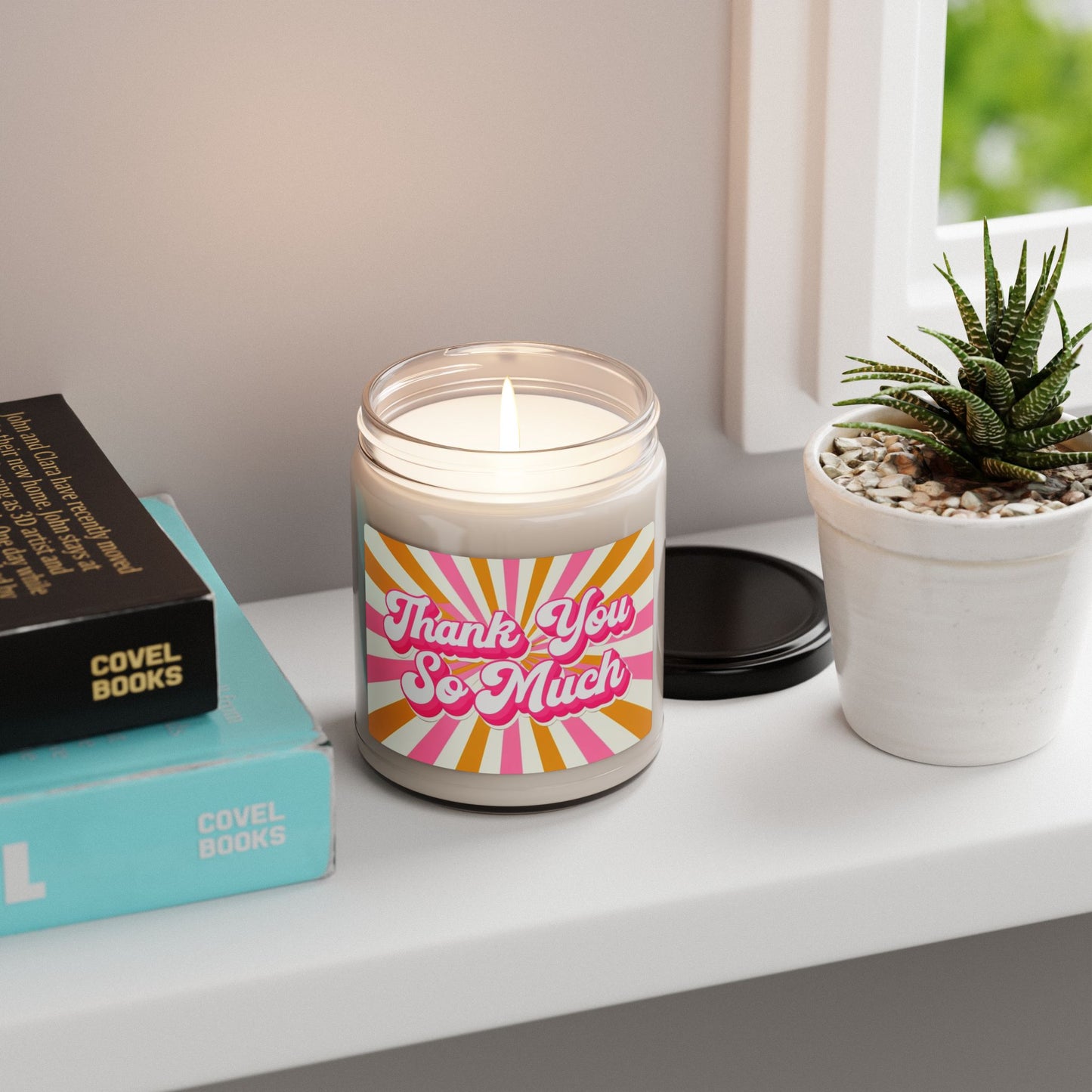 Thank You So Much Soy Candle — 9oz Scented Jar Gift