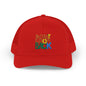 Don’t Look Back Snapback Trucker Cap — Retro Rainbow Embroidered Hat