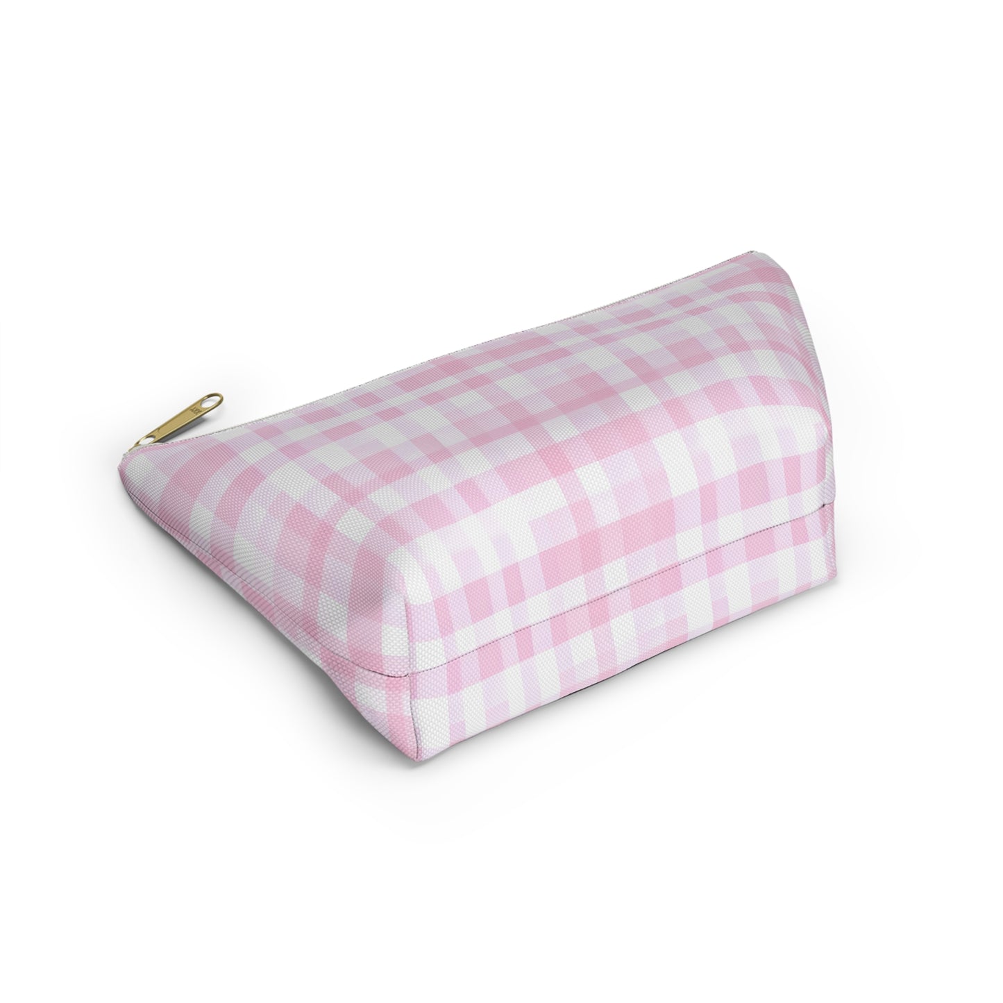 Chic Pink Plaid Accessory Pouch | Makeup Bag, Travel Organizer, Toiletry Case, Gift for Her, Cute Storage Solution