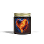 Coconut Apricot Scented Candle — Fiery Heart Jar (4oz/9oz)