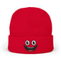 Smiley Face Knit Beanie - Cozy Winter Hat for Kids & Adults, Cute Gift for Birthdays, Holidays, Winter Fun
