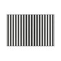 Black & White Striped Heavy Duty Floor Mat — Durable Entrance Rug for Home, Office & Garage