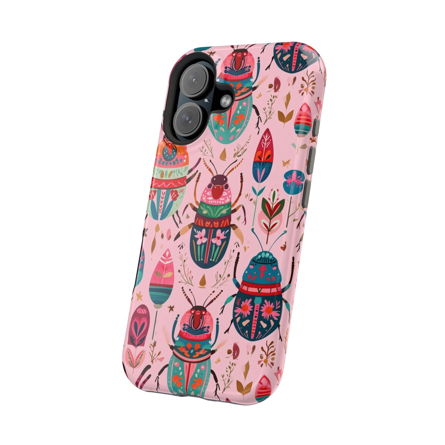 Phone Case — Colorful Boho Beetle Magnetic Impact-Resistant Cover
