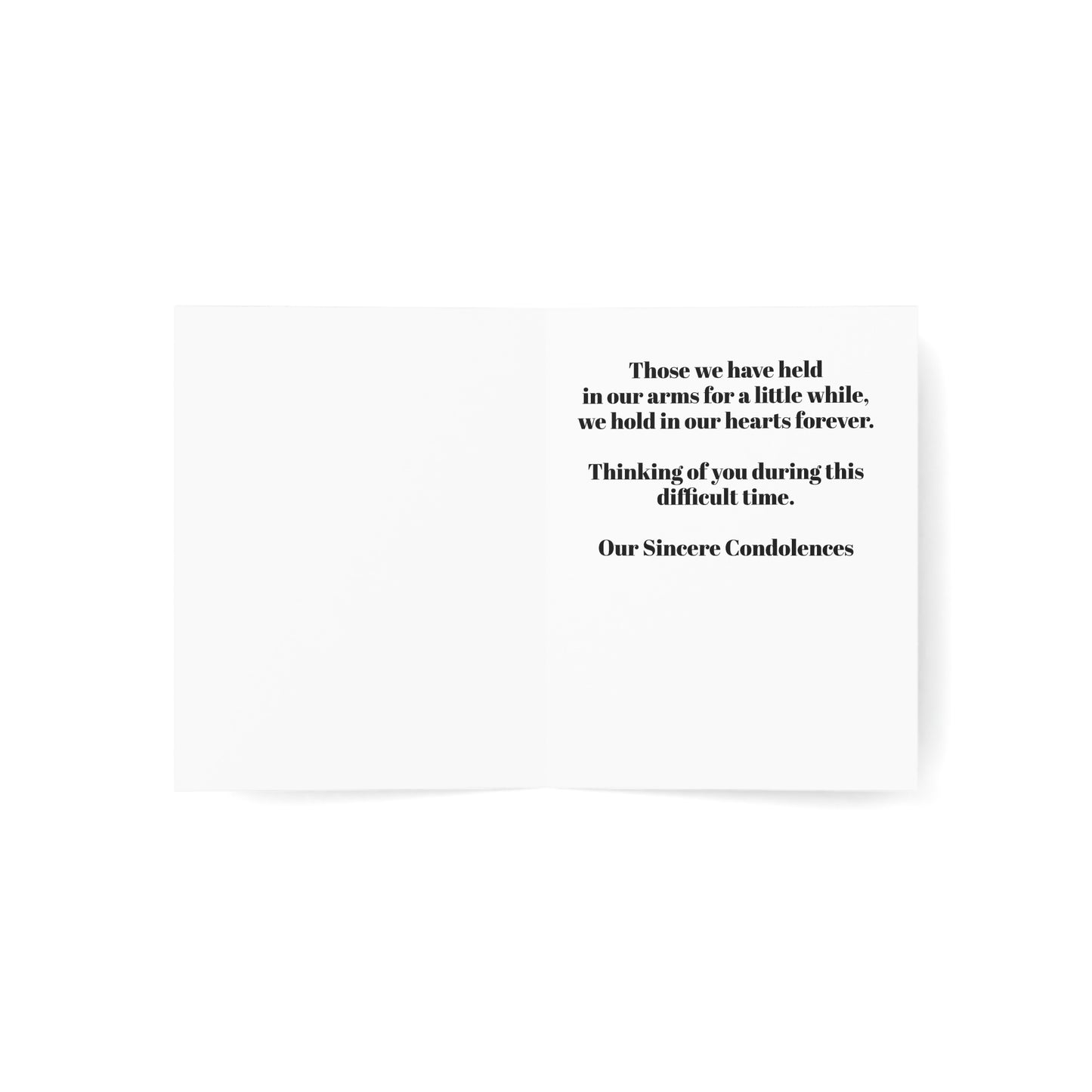 Elegant Floral Sympathy Cards Set
