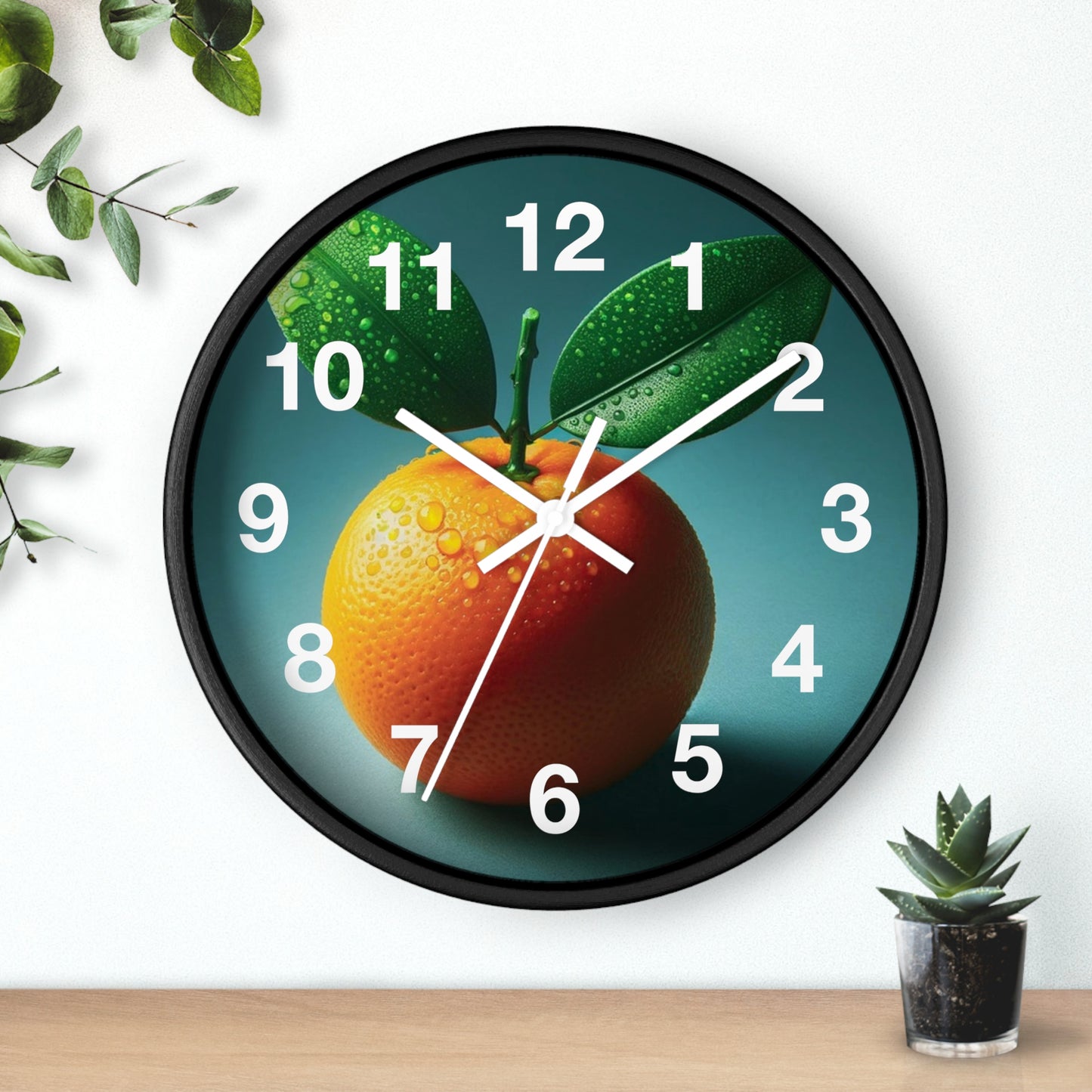 Citrus-Inspired Wall Clock | Fragrant Fruit Home Decor, Kitchen Wall Art