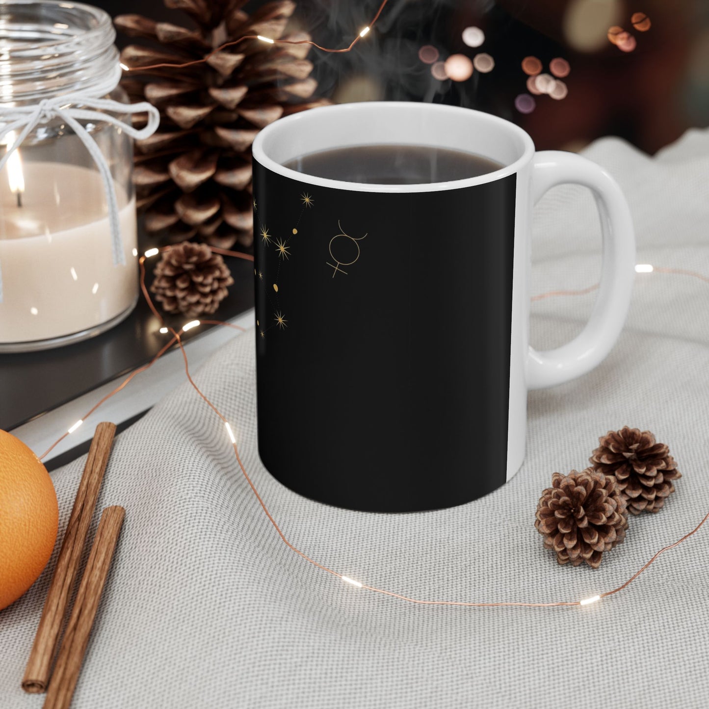 Virgo Constellation Ceramic Mug — Zodiac Astrology Coffee Cup (11oz/15oz)