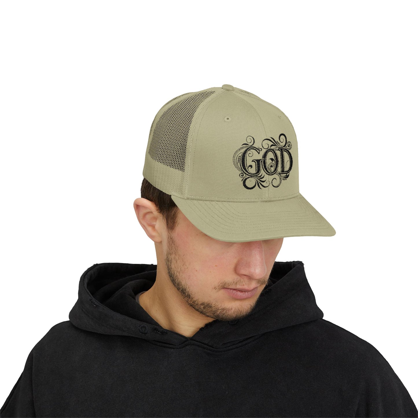Divine Faith Snapback Trucker Cap - Spiritual Fashion, God Theme hat, Outdoor Style, Gift for Believers, Casual Wear