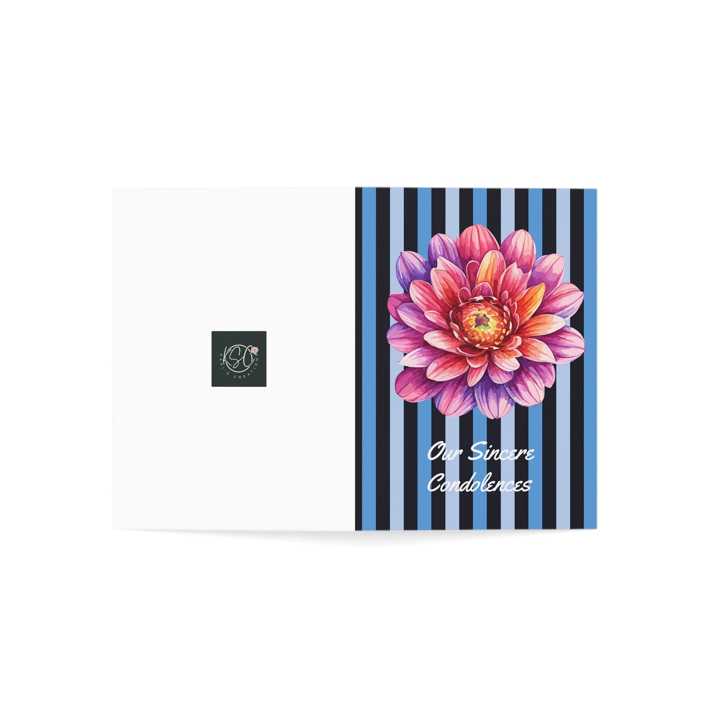 Elegant Floral Sympathy Cards Set