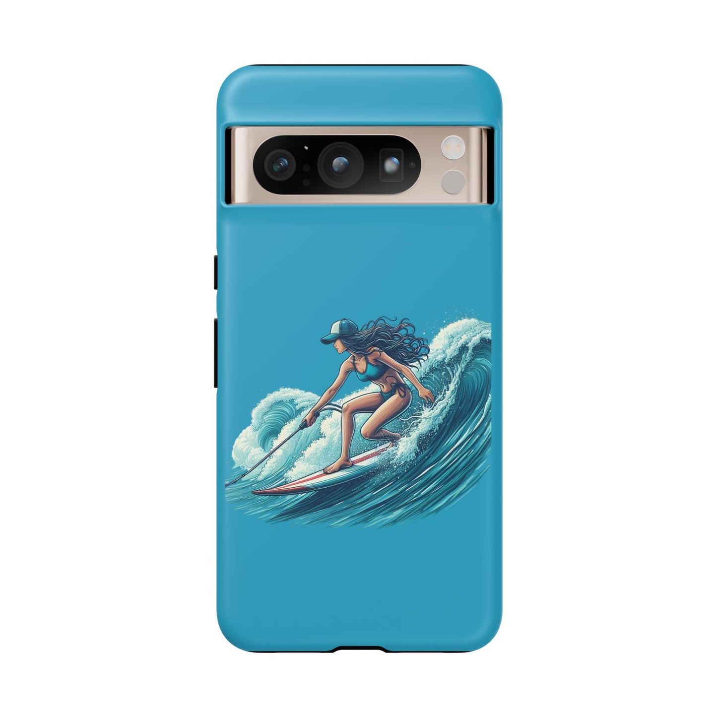 Surfing Phone Case, Coastal Vibes Phone Cover, Tough Cases for Beach Lovers, Ocean Art Phone Accessories, Summer Gift Idea