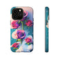 Floral Dream Tough Phone Case — Rose Bouquet Clouds Design