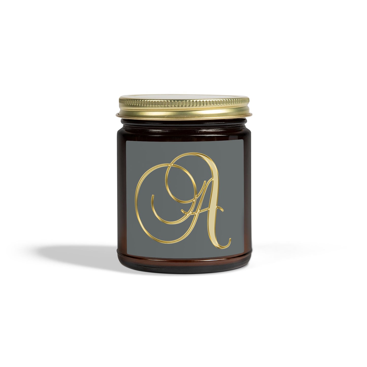 Monogram 'A' Coconut Apricot Scented Candle (4oz/9oz)
