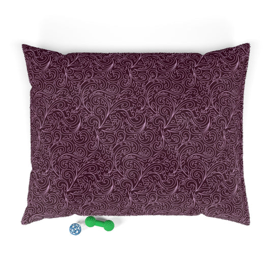 Luxurious Pet Bed with Swirly Design, Cozy Pet Bed, Dog Bed, Cat Bed, Plush Pet Cushion, Stylish Pet Decor
