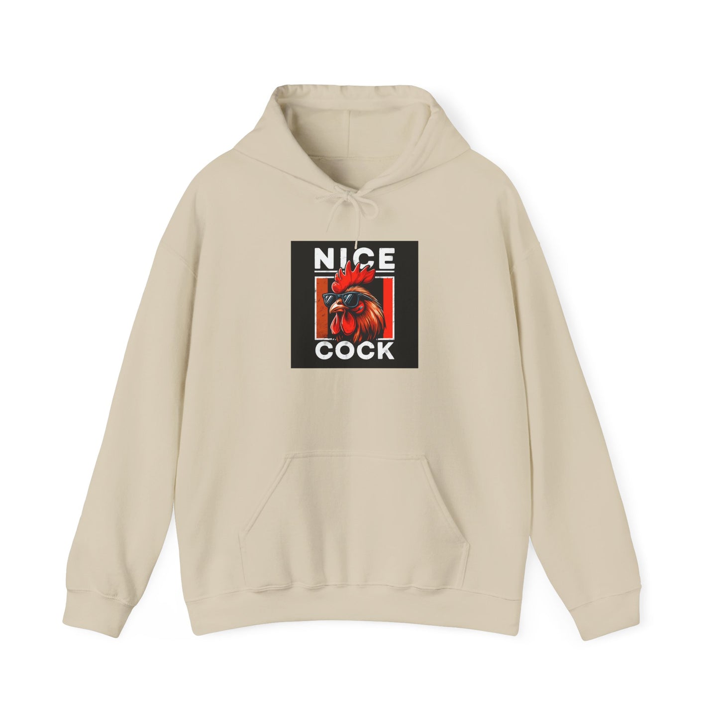 Rooster Graphic Hoodie – "Nice Cock" Bold Farmhouse Pullover