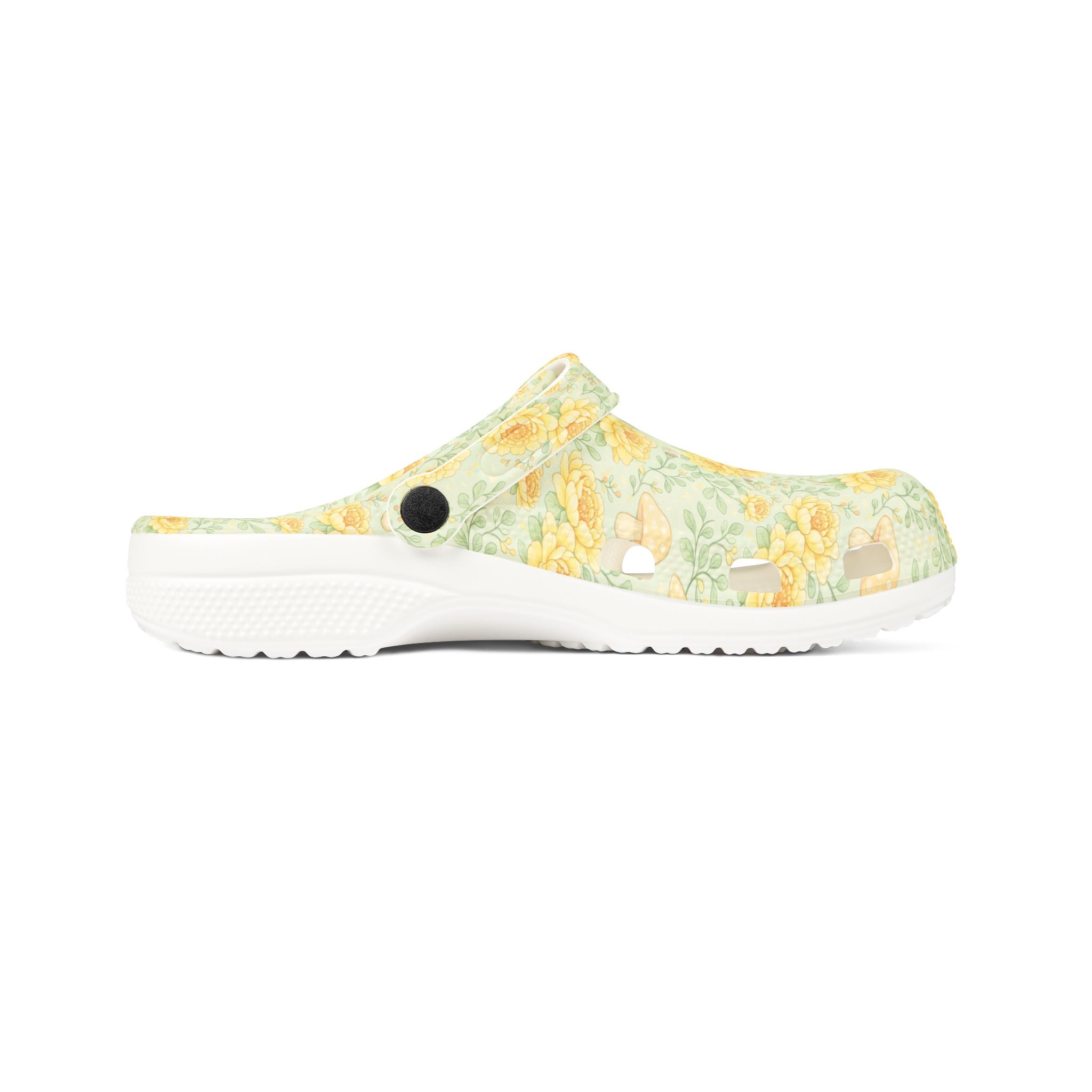 Floral Sunflower Clogs — Lightweight EVA Garden Shoes