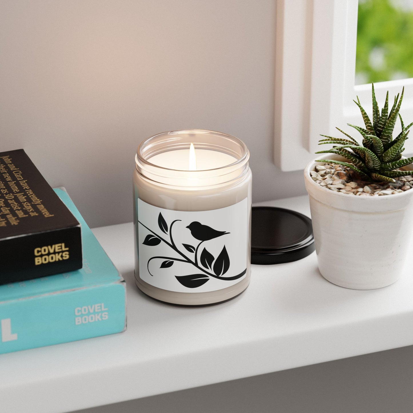 Bird & Branch Scented Soy Candle 9oz – Natural Aromatherapy Jar