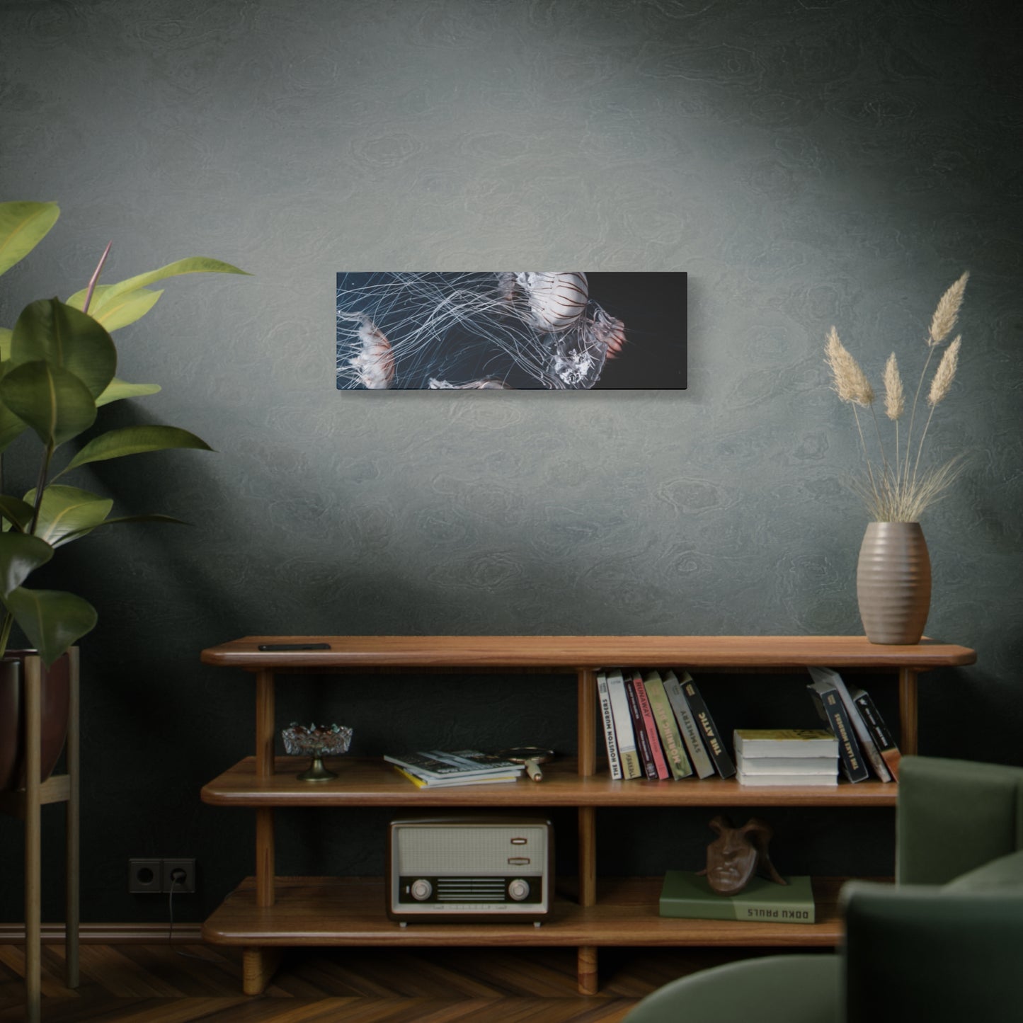 Jellyfish Swarm Matte Stretched Canvas