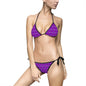 Vibrant Floral Bikini Set for Beach Days, Summer Swimwear, Tropical Vacation, Pool Party Outfit, Women's Swimwear, AOP Swimsuit