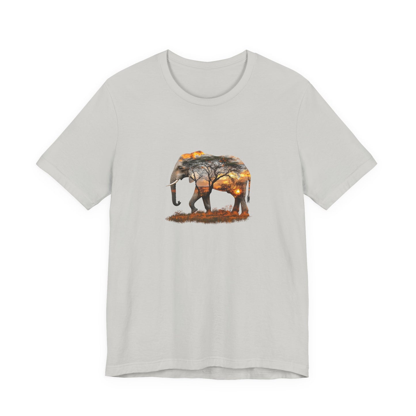 Elephant Sunset Unisex Jersey Tee