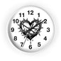 Heart & Thorns Wall Clock - Gothic Decor, Home Wall Art, Unique Timepiece, Perfect Gift for Her, Stylish Home Accessories