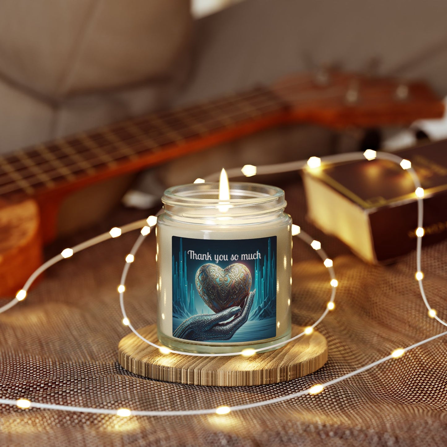 Thank You Candle — Coconut Apricot Scented Jar (4oz/9oz)