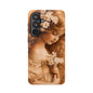 Vintage Floral Girl Magnetic Impact Phone Case — Protective iPhone Cover with Sepia Art