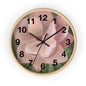 Floral Wall Clock - Elegant Timepiece, Home Decor, Gift for Flower Lovers, Mother's Day, Spring Decor, Nature Inspired
