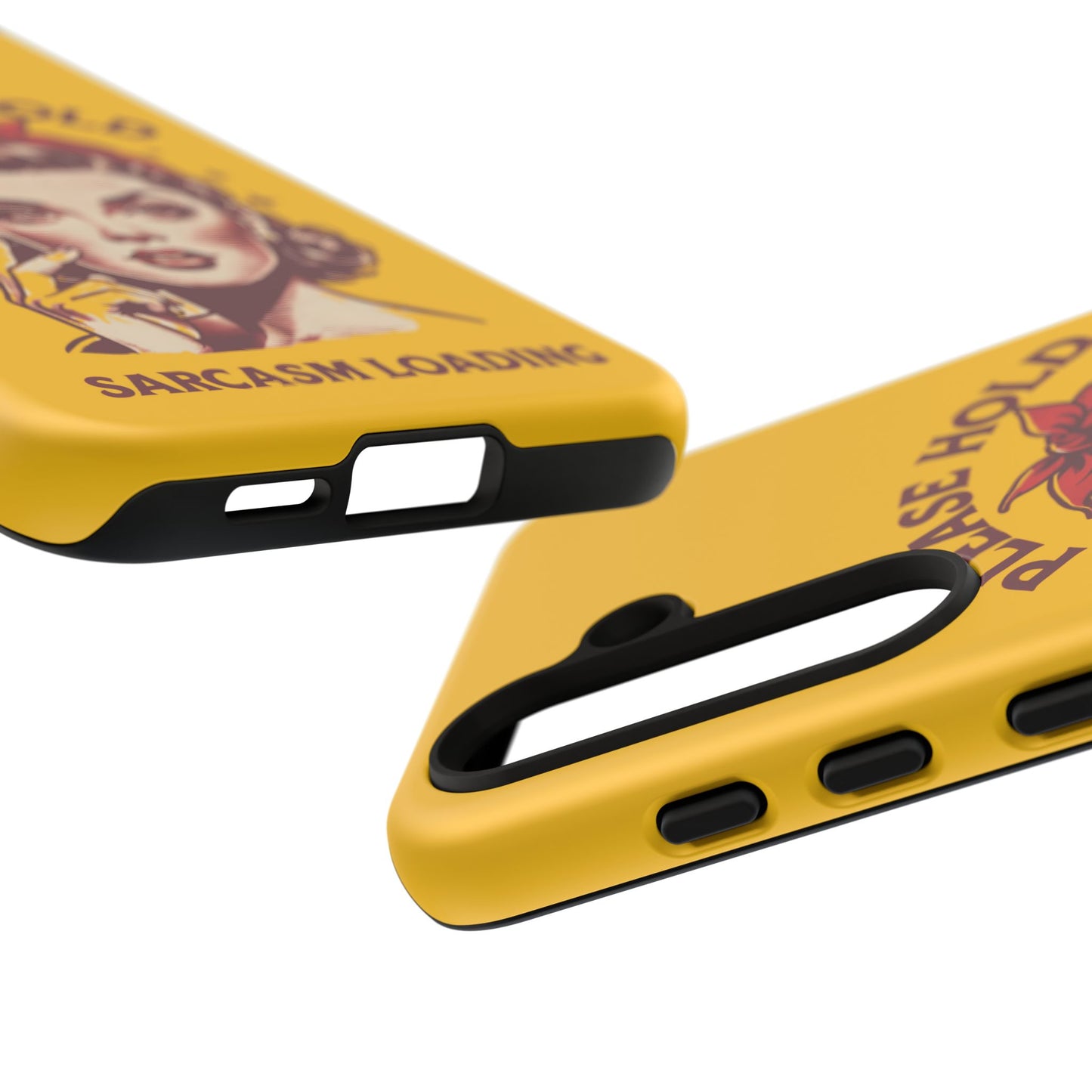 Phone Case - "Please Hold, Sarcasm Loading" Retro Pin-Up Tough Case