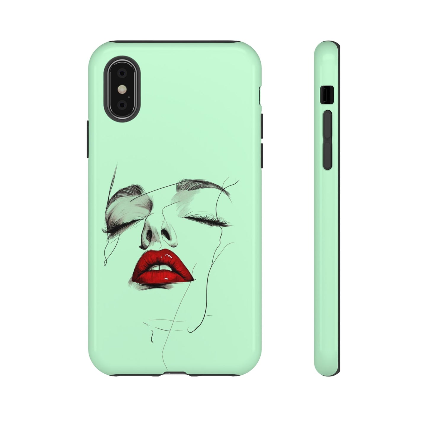 Stylish Phone Case, Artistic Phone Cover, Trendy Tech Accessory, Unique Cell Phone Protector, Gift for Her, Modern Aesthetic