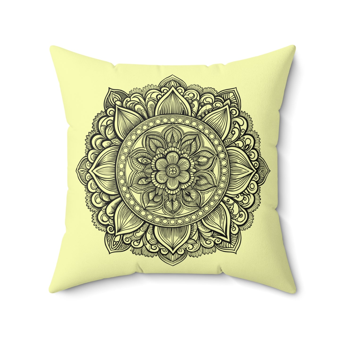 Boho Mandala Pillow, Stylish Home Decor, Yoga Gift, Meditation Room Accent, Cozy Living Room Pillow
