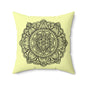 Boho Mandala Pillow, Stylish Home Decor, Yoga Gift, Meditation Room Accent, Cozy Living Room Pillow
