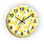 Lemon Pattern Wall Clock – Bright Citrus Kitchen Clock