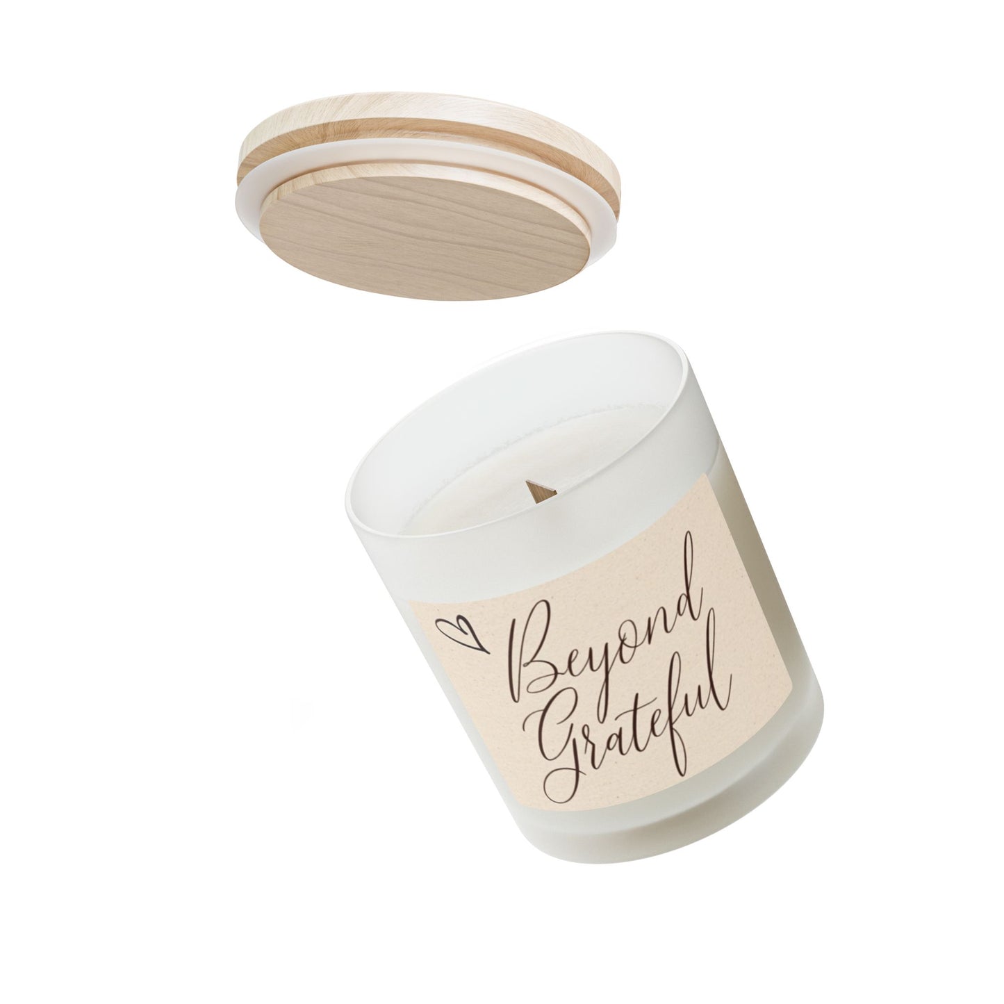 Frosted Glass Candle, 11oz