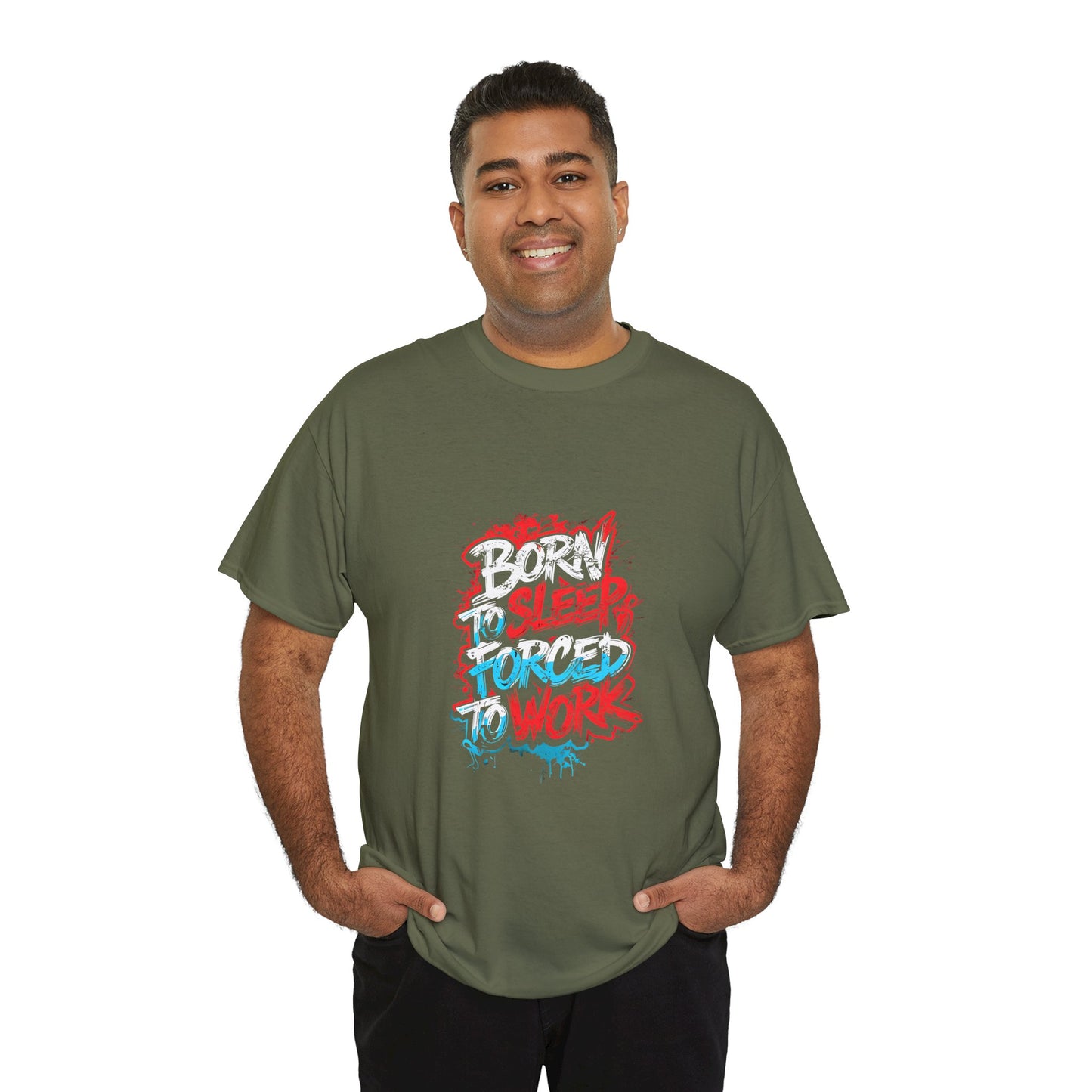 Born to Sleep, Forced to Work T‑Shirt — Funny Graphic Tee for Night Owls