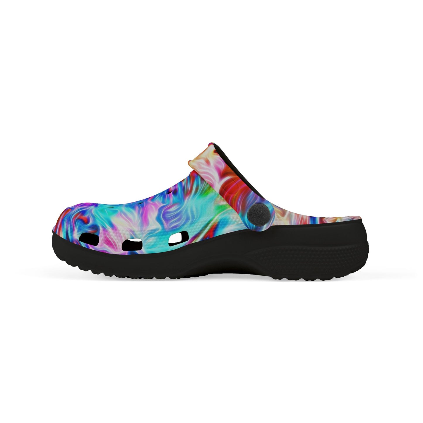 Kids Colorful Swirl EVA Foam Clogs — Vibrant Tie-Dye Slip-On Shoes for Toddlers & Children