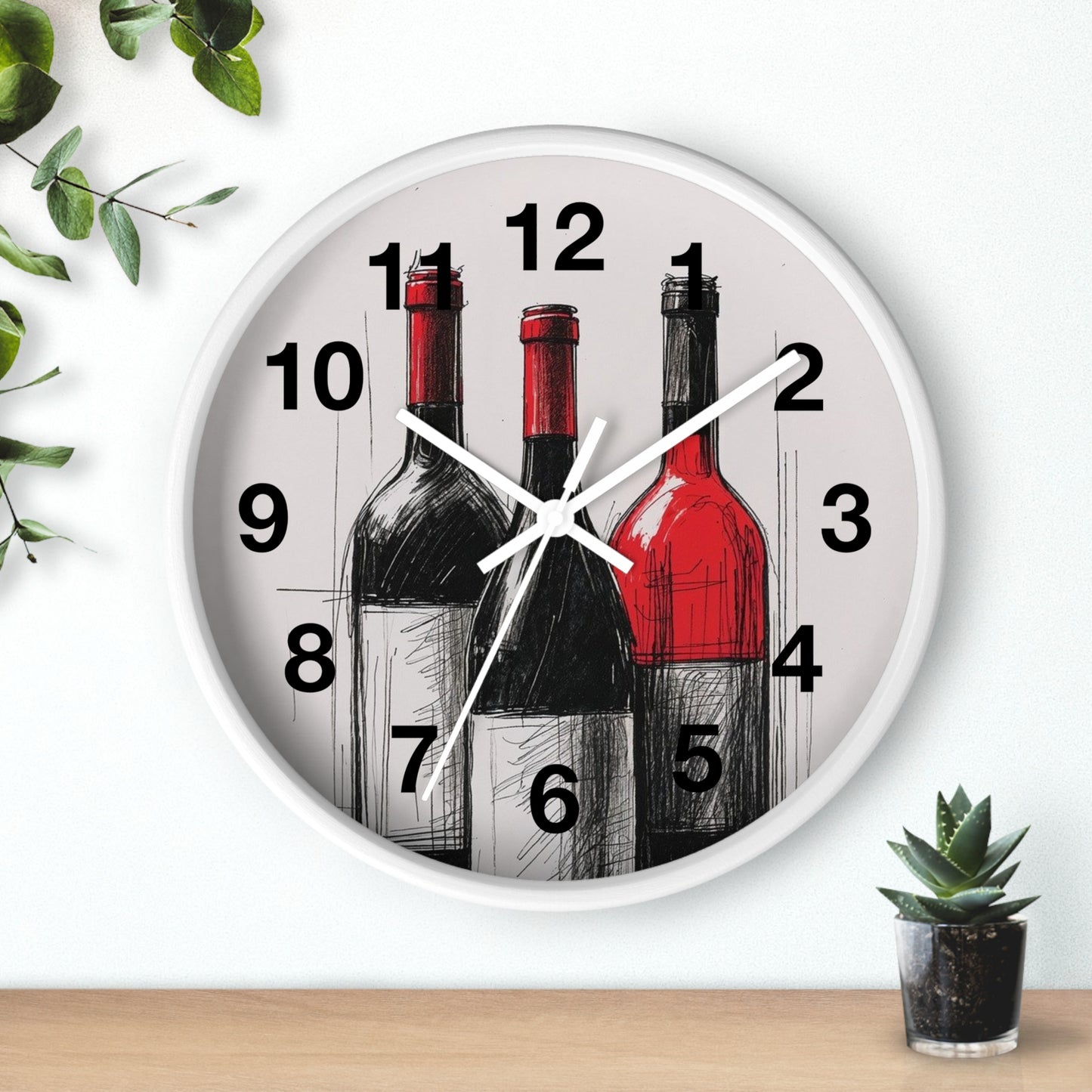 Wine Lovers Wall Clock, Decorative Timepiece for Kitchen, Bar, Home, Unique Gift for Wine Enthusiasts, Rustic Decor, Perfect for [...]