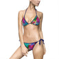 Colorful Tie-Dye Women's Bikini Swimsuit, Beach Swimwear, Summer Vacation, Pool Party, Resort Getaway, Festival Outfits