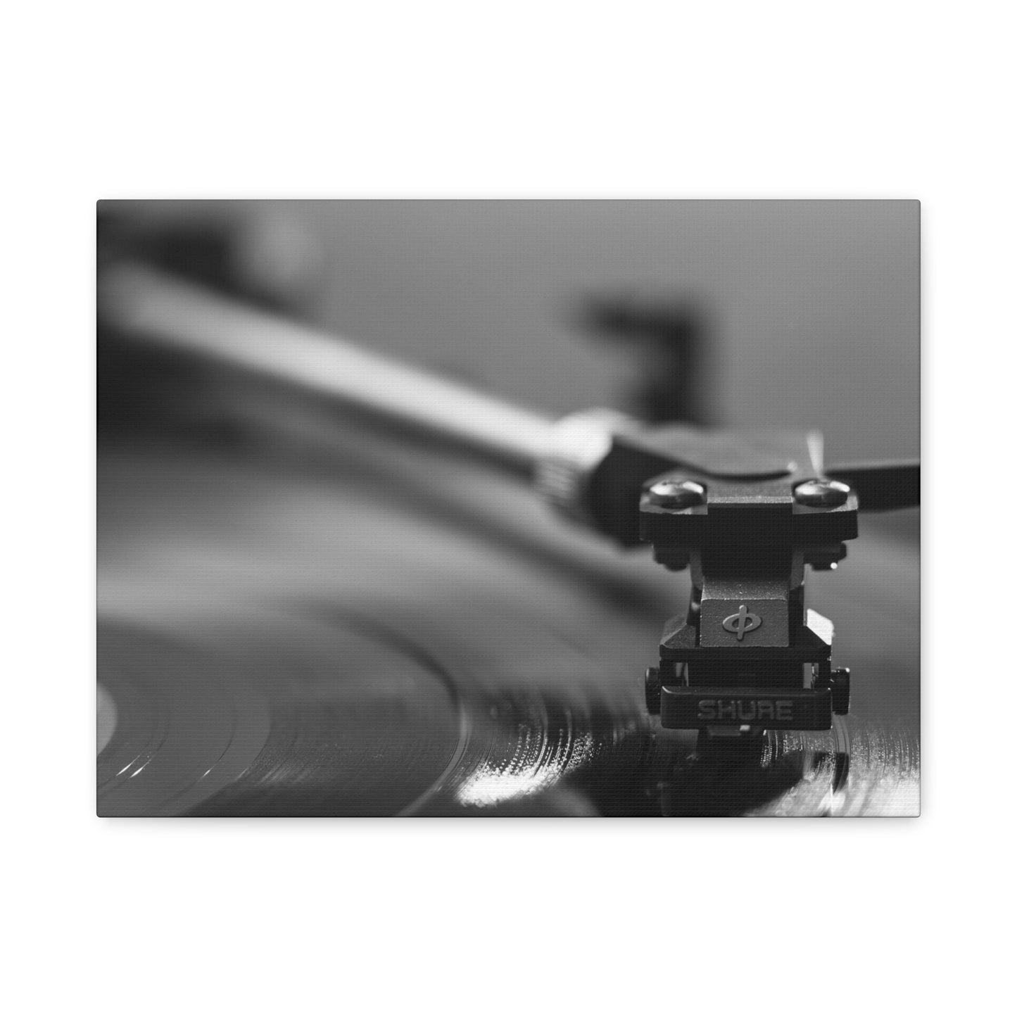 Vinyl Turntable Matte Canvas Print — Stretched 1.25" Wall Art