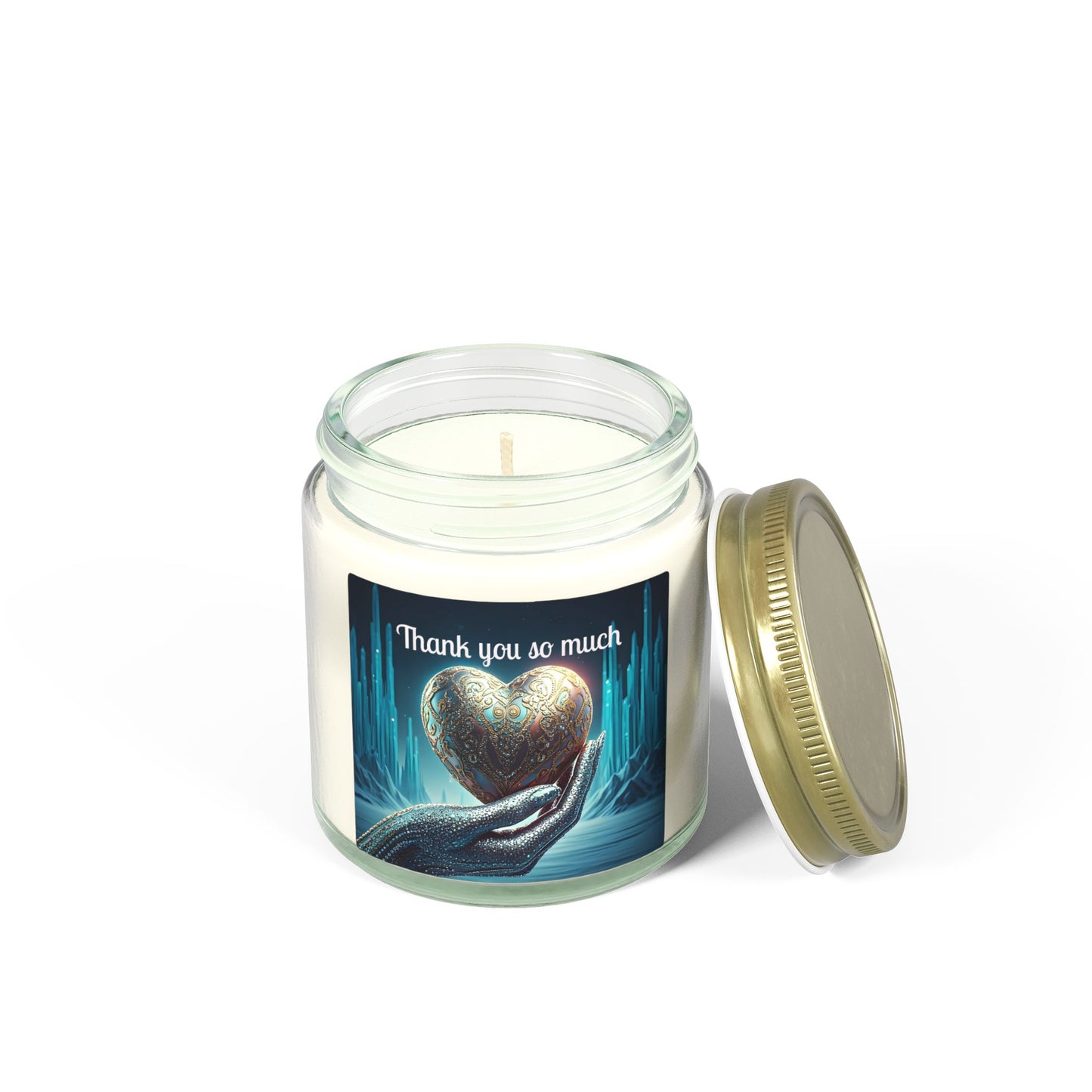 Thank You Candle — Coconut Apricot Scented Jar (4oz/9oz)