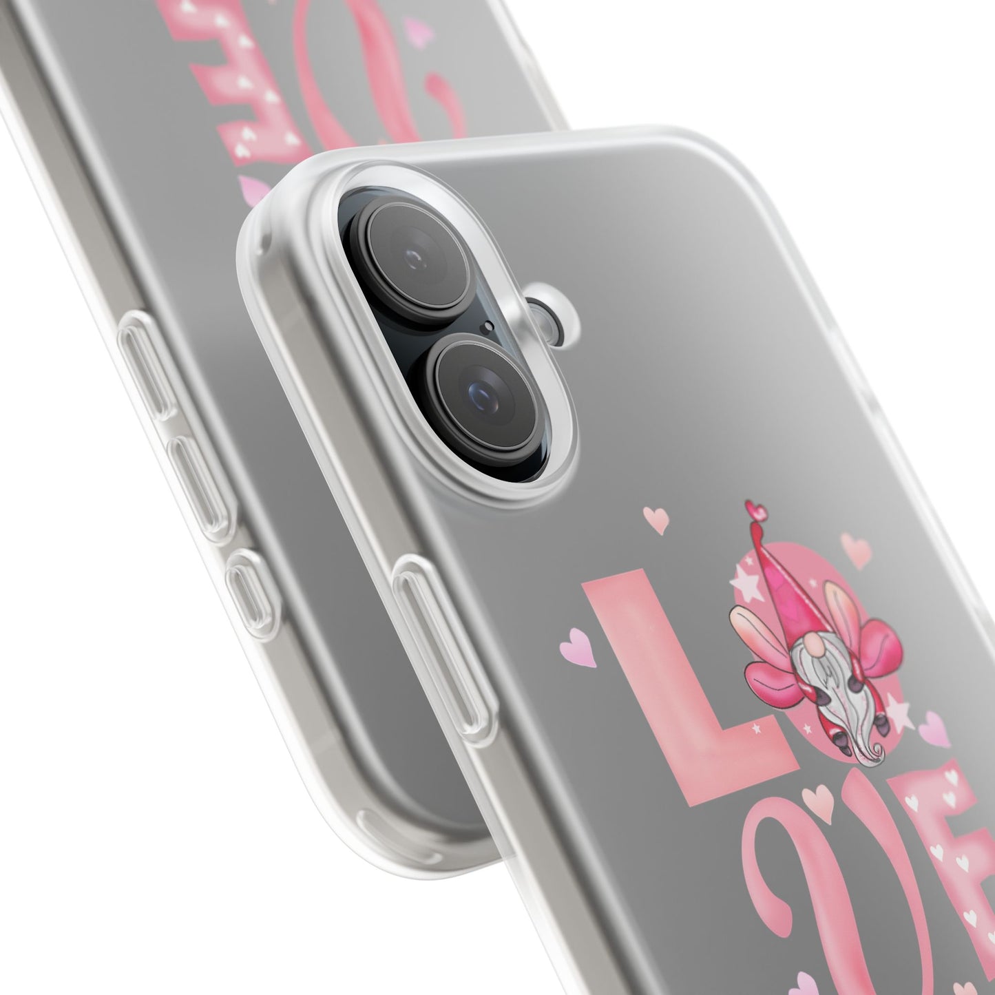 Love Gnome Phone Case — Cute Pink Valentine Flexi Case