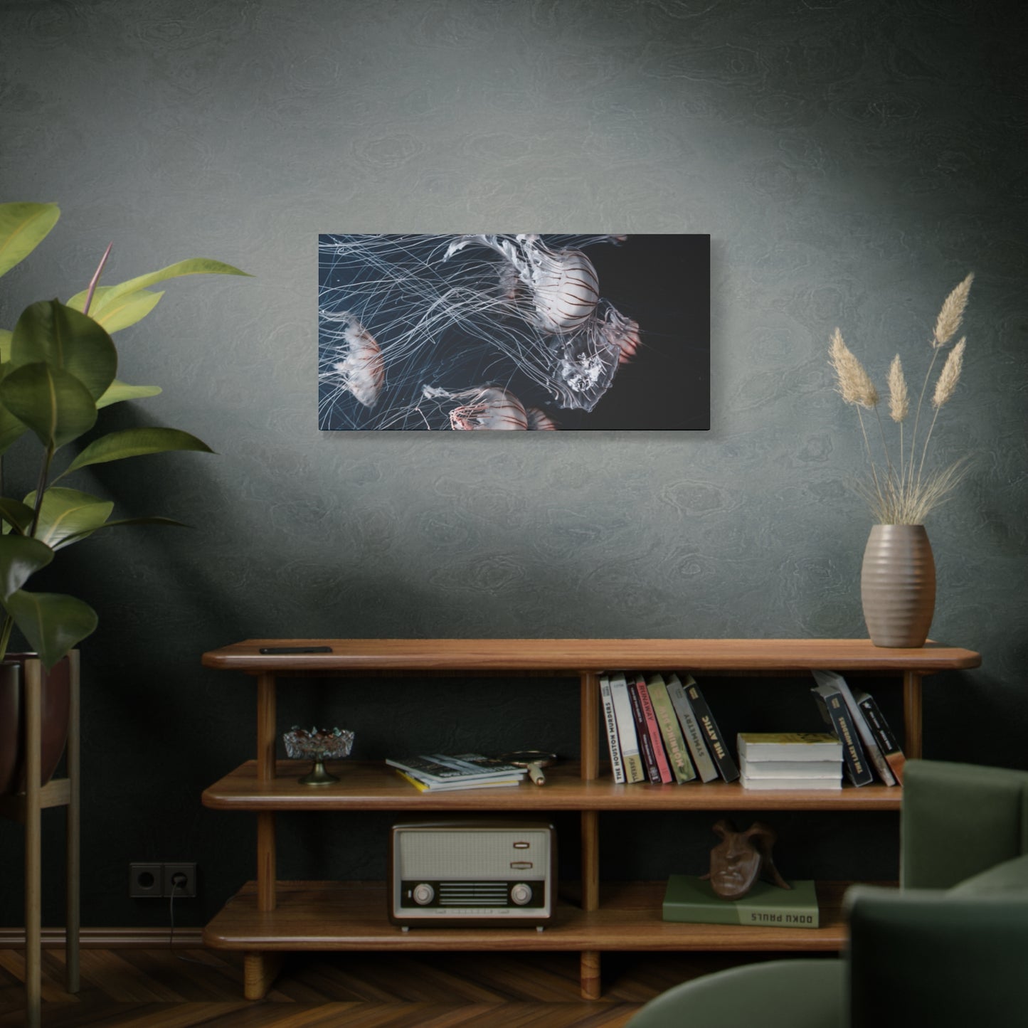 Jellyfish Swarm Matte Stretched Canvas