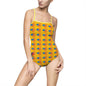 Vibrant Women's One-Piece Swimsuit - Fun Summer Swimwear, Beach Outfit, Pool Party Essential, Vacation Ready, Colorful AOP Design